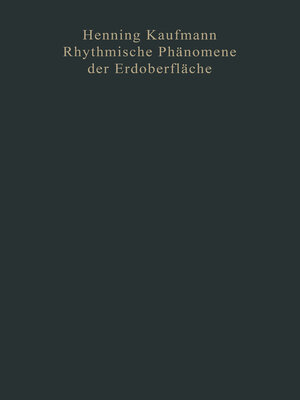 cover image of Rhythmische Phänomene der Erdoberfläche